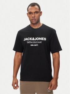 Jack&Jones T-Shirt Gale 12247782 Czarny Relaxed Fit