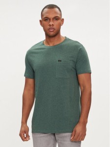 Lee T-Shirt Ultimate 112349075 Zielony Regular Fit