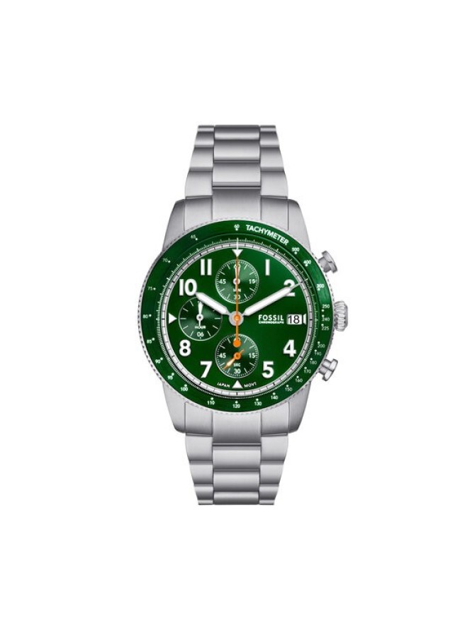 Fossil Zegarek Sport Tourer Chronograph FS6048 Srebrny