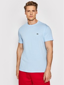 Lacoste T-Shirt TH6709 Niebieski Regular Fit