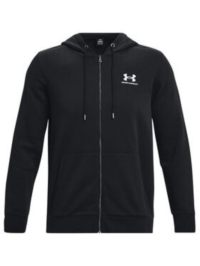 Under Armour Bluza UA Essential Fleece FZ Hood 1373881 Czarny Regular Fit