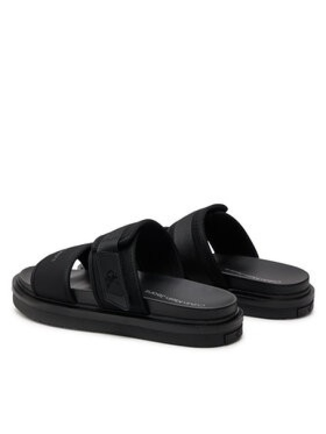 Calvin Klein Jeans Klapki Double Bar Sandal Wb In Br YM0YM00946 Czarny