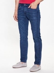 Boss Jeansy Delaware3-1 50488485 Granatowy Slim Fit