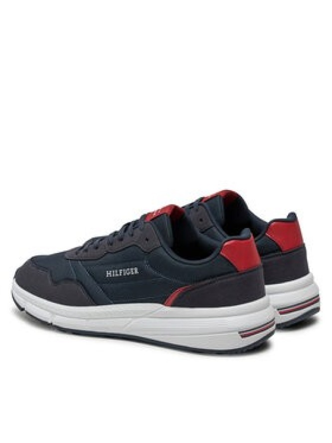 Tommy Hilfiger Sneakersy Faston Mix Ess FM0FM05141 Granatowy