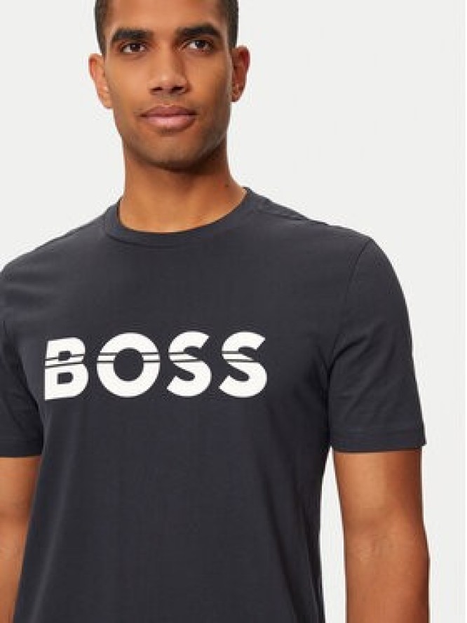 Boss T-Shirt 50525208 Granatowy Regular Fit