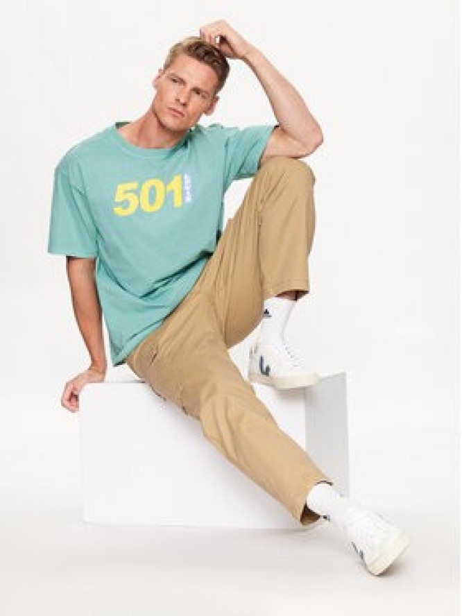 Levi's® T-Shirt 501 Logo 87373-0084 Zielony Vintage Fit