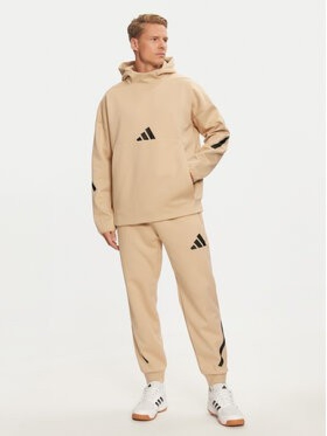 adidas Bluza Z.N.E. JJ4894 Beżowy Loose Fit