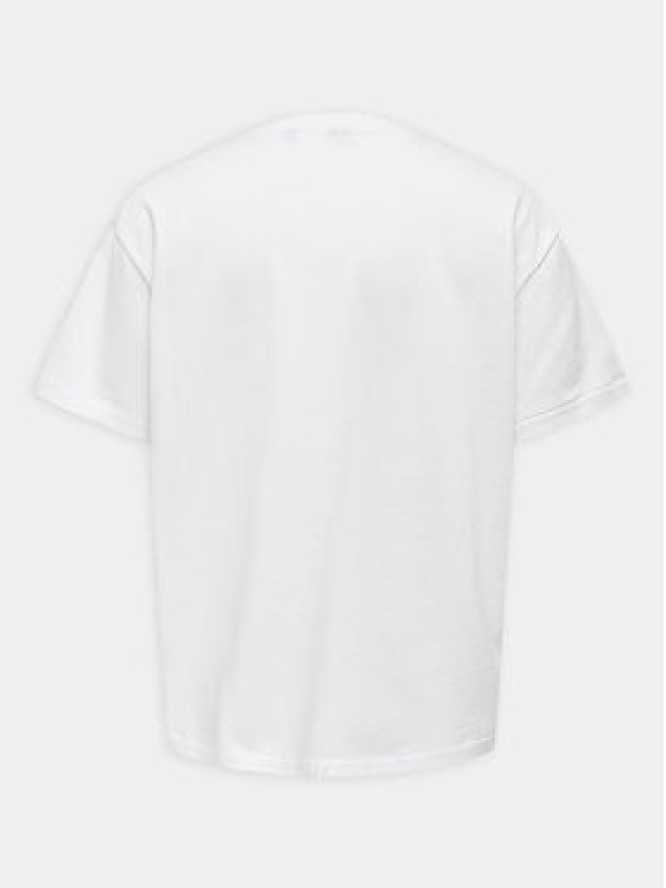 Only & Sons T-Shirt Millenium 22027787 Biały Oversize