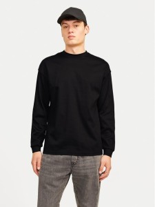 Jack&Jones Longsleeve Urban Edge 12256422 Czarny Loose Fit