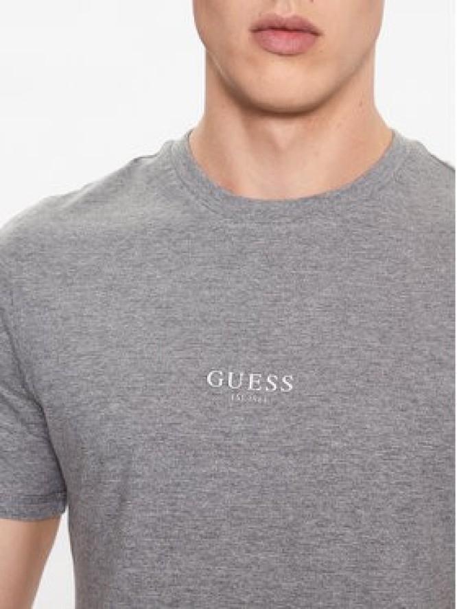 Guess T-Shirt M2YI72 I3Z14 Szary Slim Fit