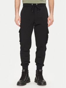 Moose Knuckles Spodnie dresowe Hartsfield M33MR777 Czarny Regular Fit