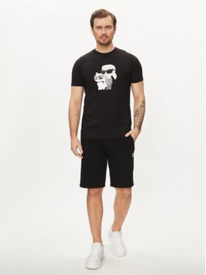 KARL LAGERFELD T-Shirt 755061 542241 Czarny Regular Fit