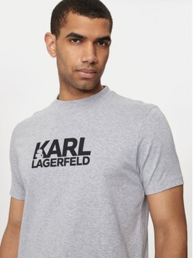 KARL LAGERFELD T-Shirt 755087 543236 Szary Regular Fit