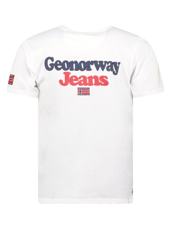 Geographical Norway Koszulka w kolorze białym rozmiar: 3XL