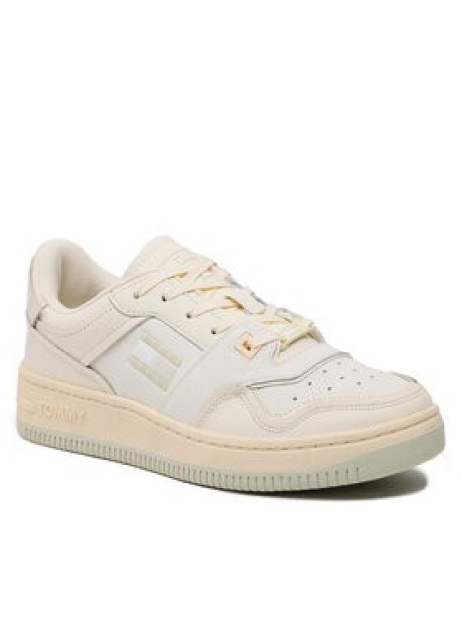 Tommy Jeans Sneakersy Basket Cupsole EM0EM01194 Écru