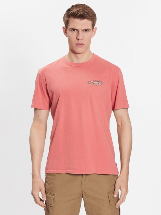 Billabong T-Shirt Arch Wave ABYZT01707 Koralowy Regular Fit