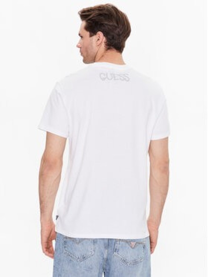 Guess T-Shirt Saceman M3GI79 K9RM3 Biały Regular Fit