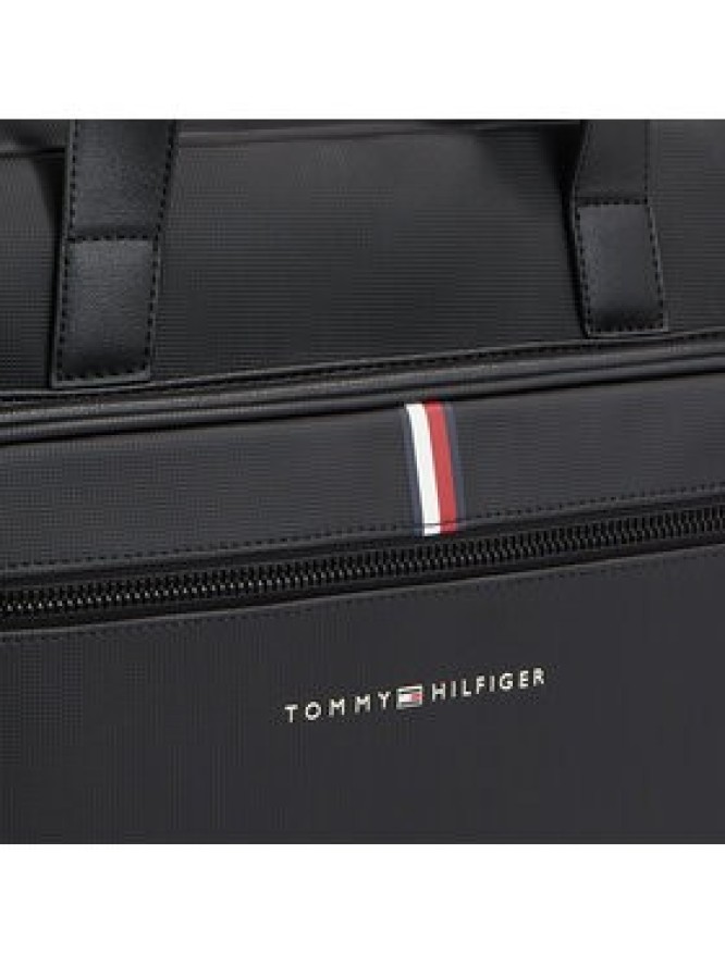 Tommy Hilfiger Torba na laptopa Th Essential Pique Computer Bag AM0AM11542 Czarny