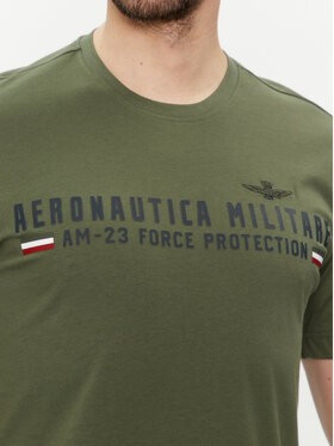 Aeronautica Militare T-Shirt 241TS1942J538 Zielony Regular Fit