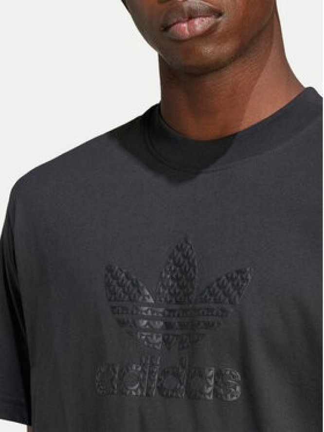 adidas T-Shirt Mono IZ2527 Czarny Regular Fit