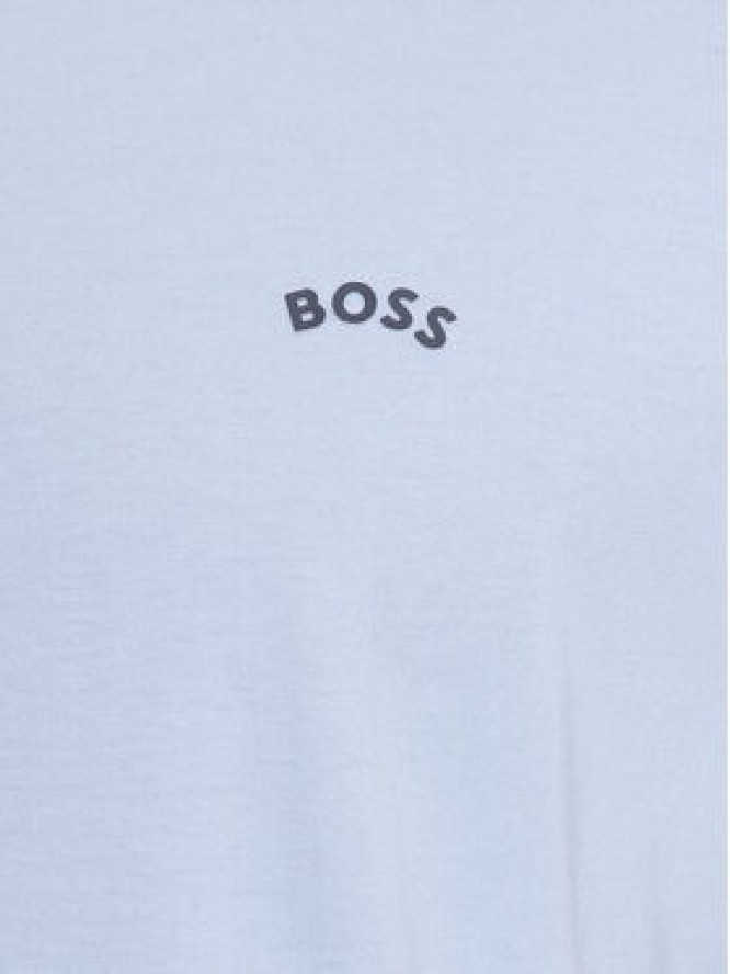 Boss T-Shirt Tee Curved 50469062 Błękitny Regular Fit