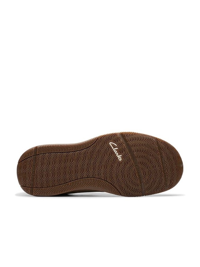 Clarks Skórzane slippersy "Sailview Step" w kolorze beżowym rozmiar: 40