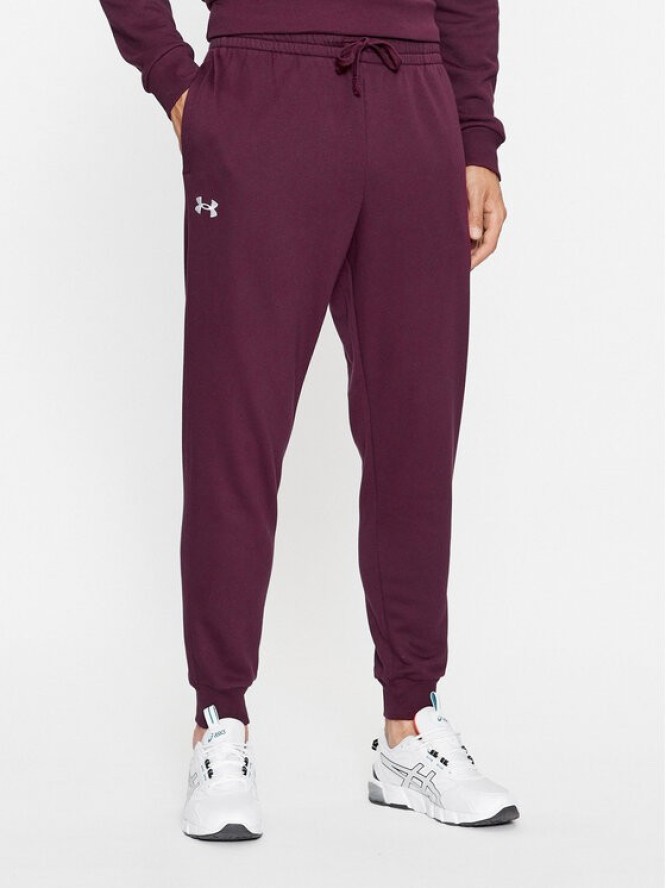 Under Armour Spodnie dresowe Ua Rival Fleece Joggers 1379774 Bordowy Loose Fit