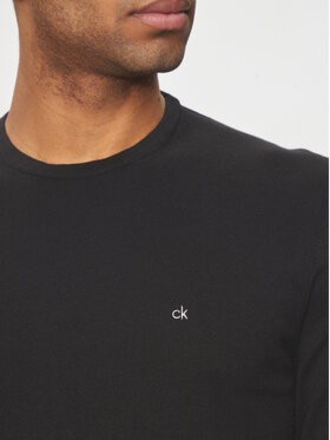 Calvin Klein Sweter K10K113549 Czarny Regular Fit