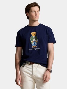 Polo Ralph Lauren T-Shirt 710854497034 Granatowy Regular Fit