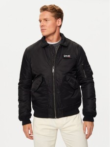 SCHOTT N.Y.C. Kurtka bomber 210100RS Czarny Regular Fit