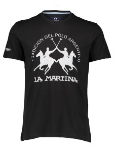 La Martina Koszulka w kolorze czarnym rozmiar: L