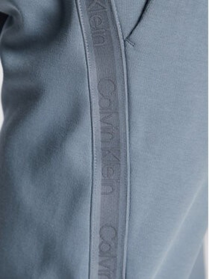 Calvin Klein Spodnie dresowe Logo Tape K10K110820 Szary Regular Fit