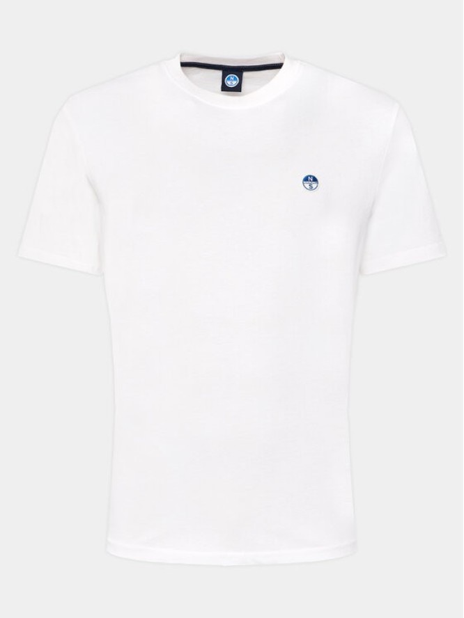 North Sails T-Shirt Bollo 692970 Biały Regular Fit