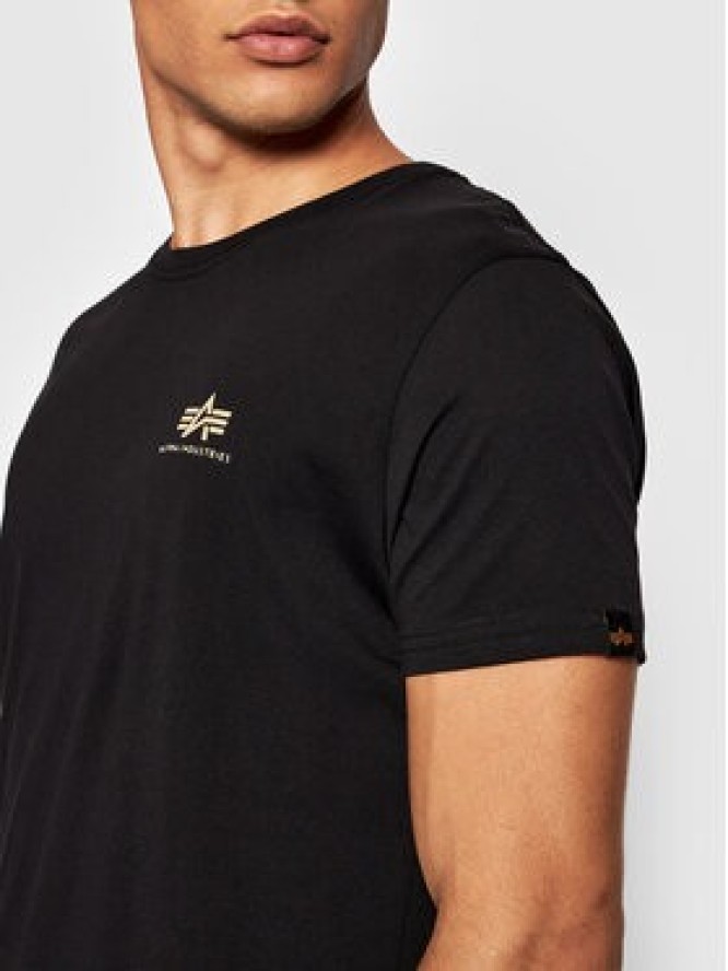 Alpha Industries T-Shirt Backprint 128507CP Czarny Regular Fit