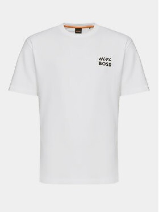 Boss T-Shirt Te_Records 50515553 Biały Relaxed Fit