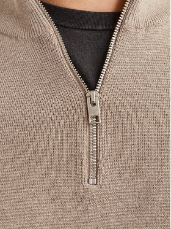 Jack&Jones Sweter Milano 12259664 Szary Relaxed Fit