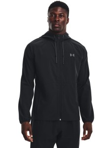 Under Armour Bluza UA Stretch Woven Windbreaker 1377171 Czarny Regular Fit