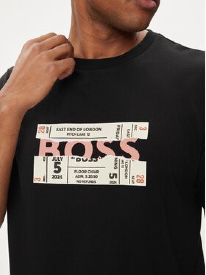 Boss T-Shirt Bossticket 50515829 Czarny Regular Fit