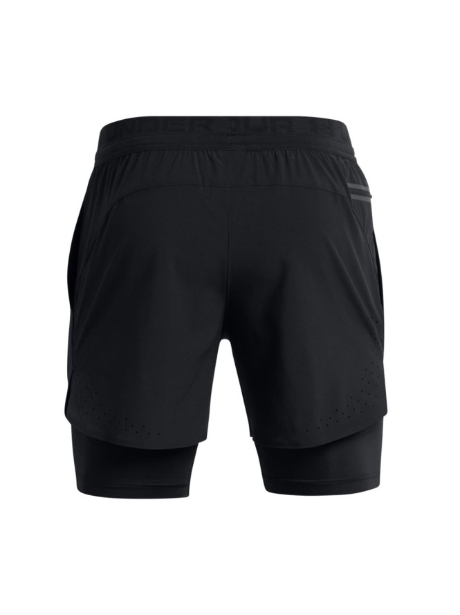 Spodenki treningowe męskie Under Armour UA Peak Woven 2in1 Sts - czarne