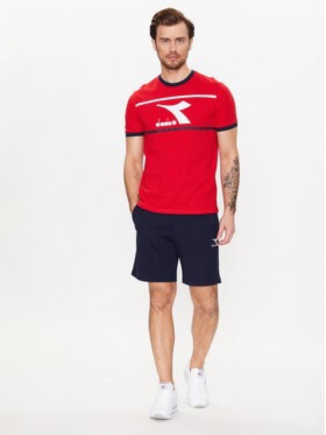 Diadora T-Shirt Ss Slam 102.179298 Czerwony Regular Fit