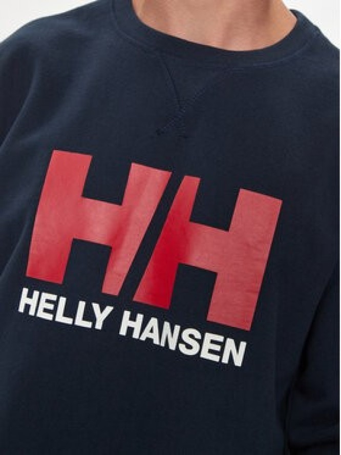 Helly Hansen Bluza Hh Logo Crew 34000 Granatowy Regular Fit