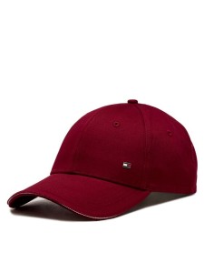 Tommy Hilfiger Czapka z daszkiem Th Corporate Cotton 6 Panel Cap AM0AM12035 Czerwony