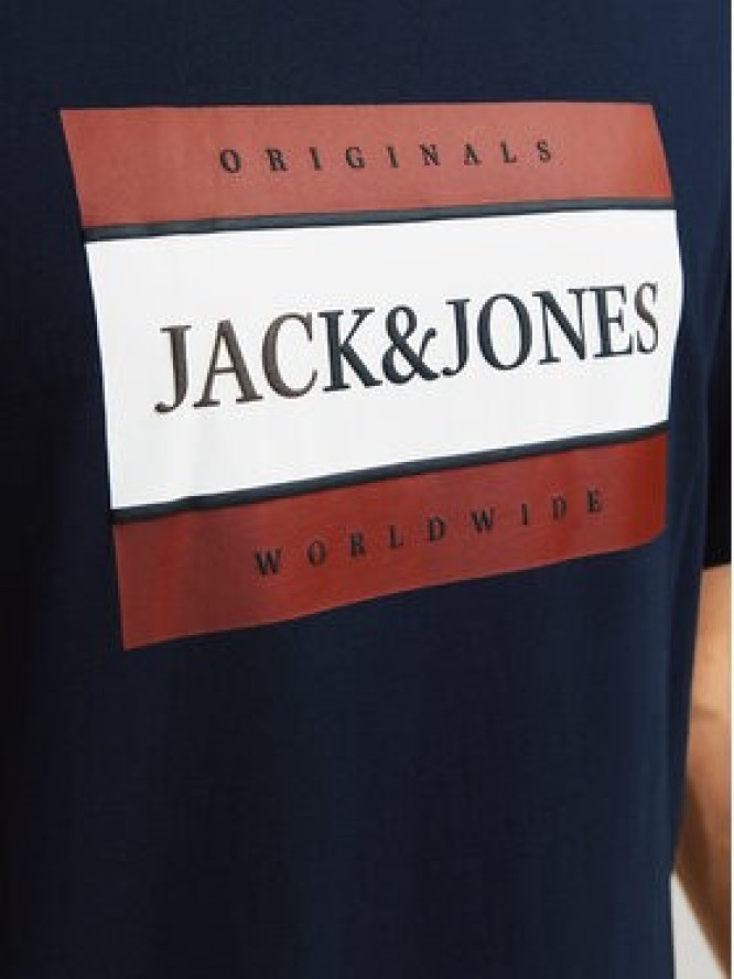 Jack&Jones T-Shirt Fredeiksberg 12262492 Granatowy Regular Fit