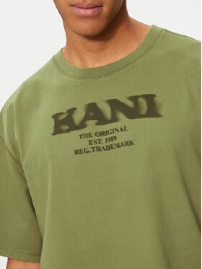 Karl Kani T-Shirt Retro Sprayed 60300095 Zielony Regular Fit