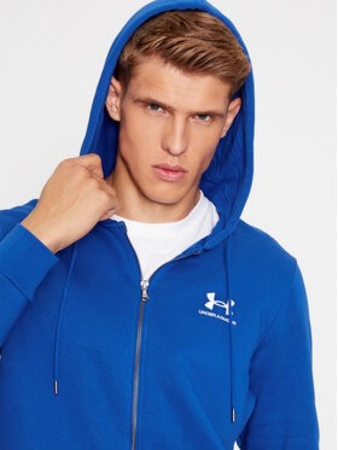 Under Armour Bluza Ua Essential Fleece Fz Hood 1373881 Niebieski Loose Fit