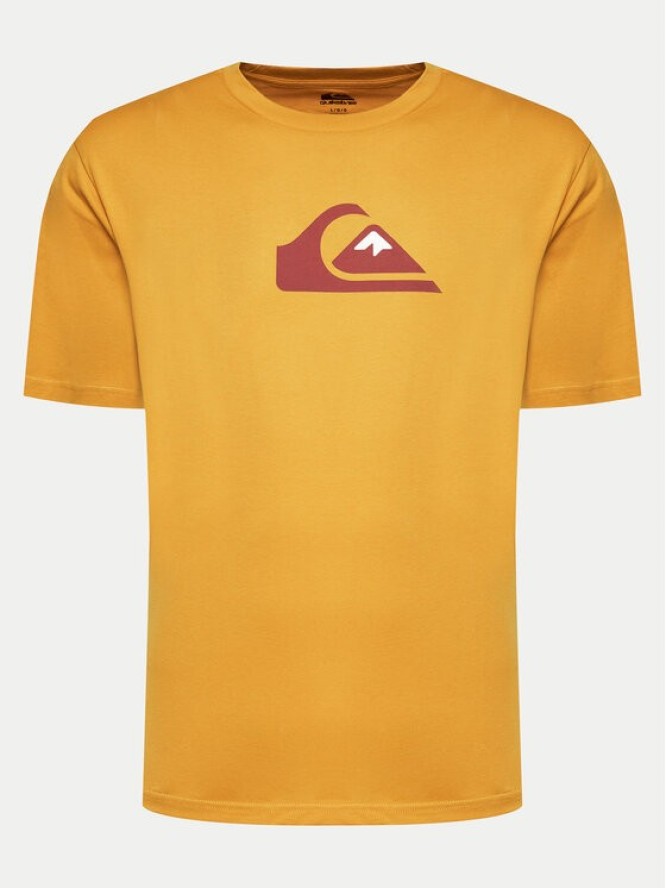 Quiksilver T-Shirt Comp Logo EQYZT07658 Żółty Regular Fit