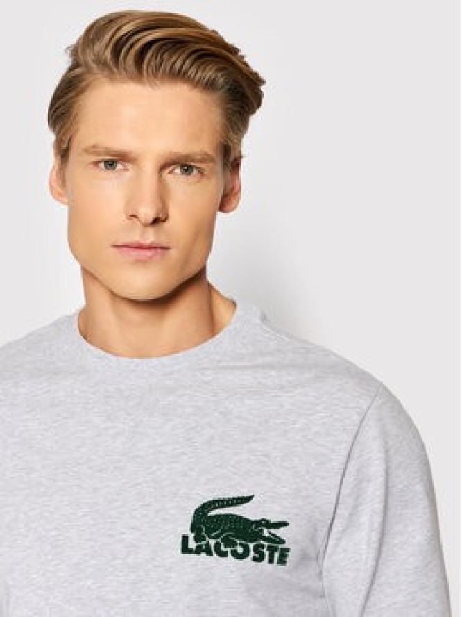 Lacoste Bluza SH7477 Szary Regular Fit