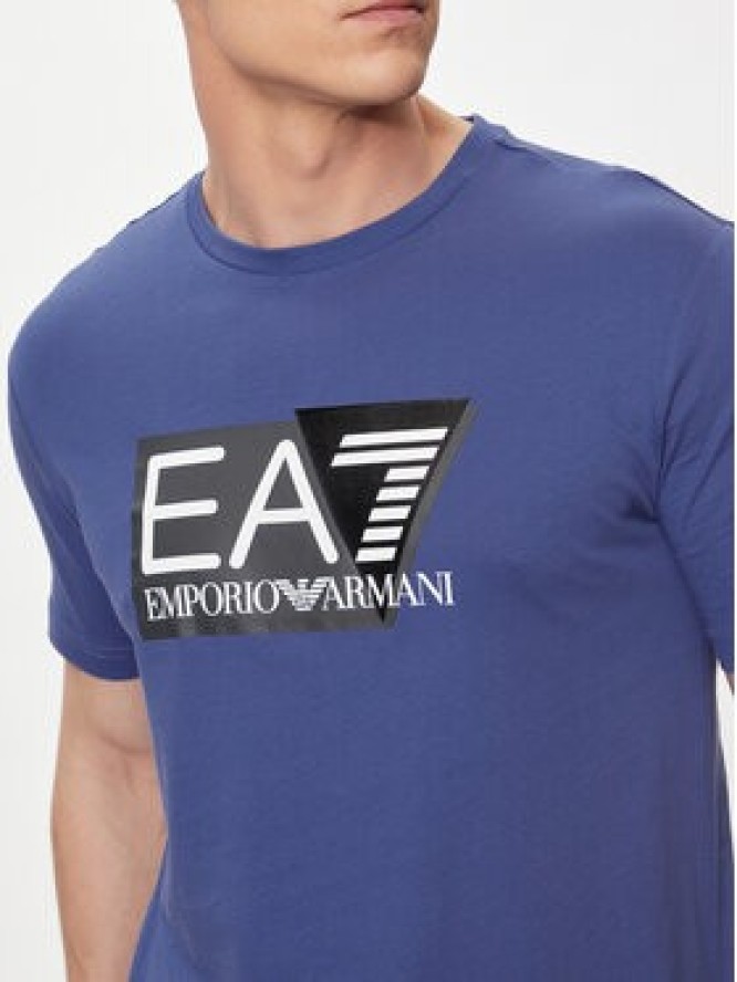 EA7 Emporio Armani T-Shirt 3DPT81 PJM9Z 1557 Niebieski Regular Fit