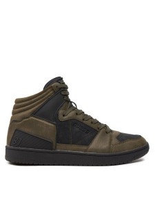 Guess Sneakersy Sava Mid FMTSAM PEL12 Zielony