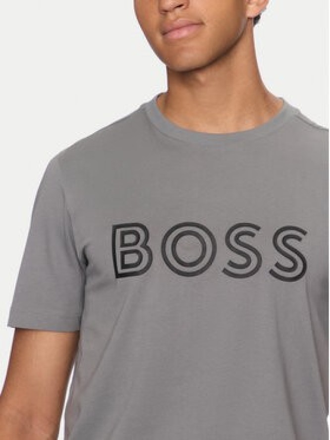 Boss T-Shirt 50519358 Szary Regular Fit